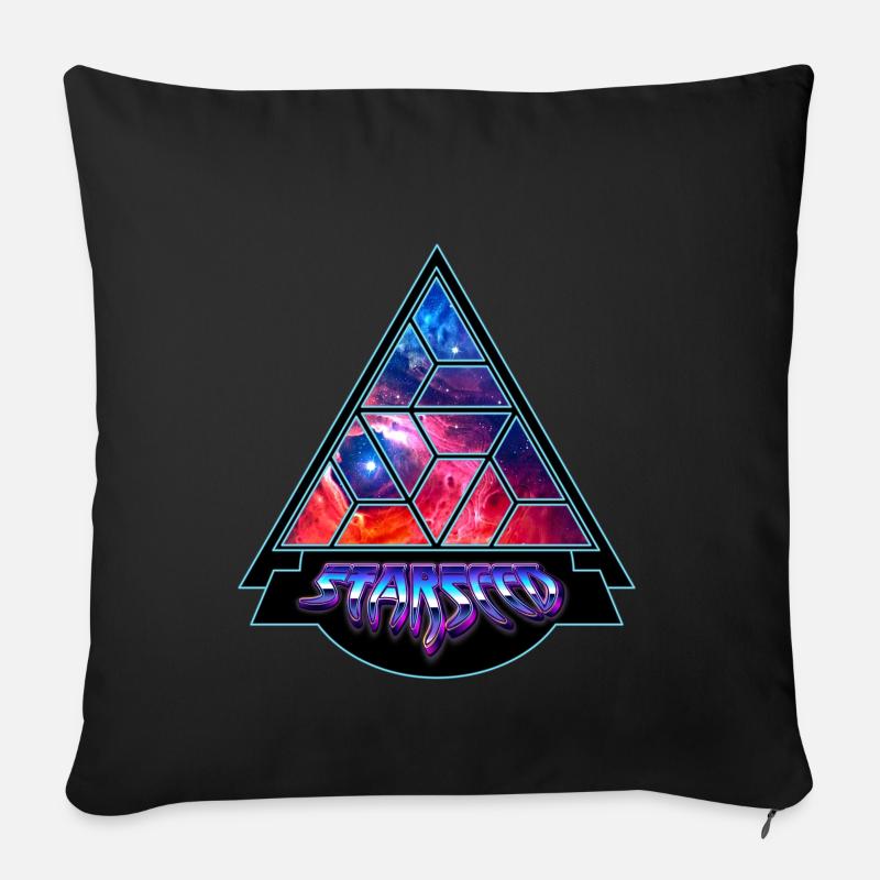 Starseed - Sofa pillow with filling 45cm x 45cm - black