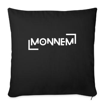 Monnem Mannheim Electoral Palatinate - Sofa pillow with filling 45cm x 45cm - black - Front