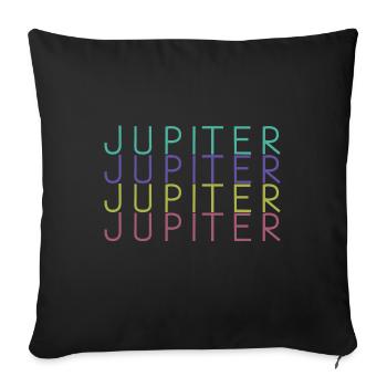 Jupiter Planet - Sofa pillow with filling 45cm x 45cm - black - Front