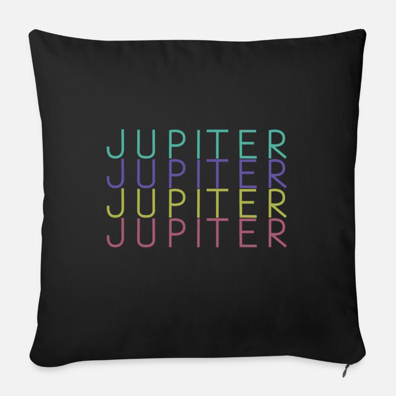 Jupiter Planet - Sofa pillow with filling 45cm x 45cm - black
