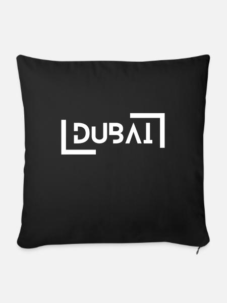 Dubai - Sofakissen mit Füllung 45 x 45 cm - Schwarz