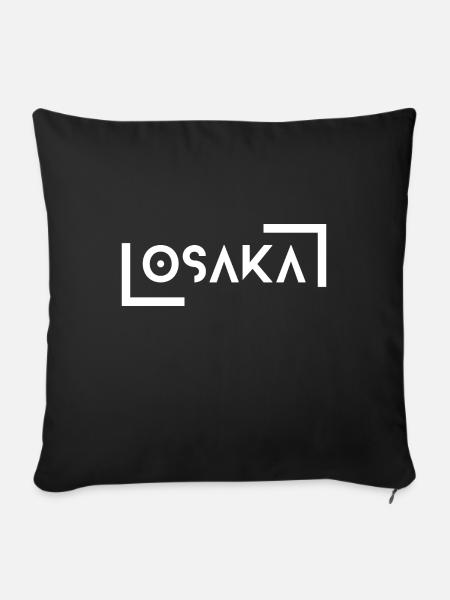 Osaka - Sofakissen mit Füllung 45 x 45 cm - Schwarz