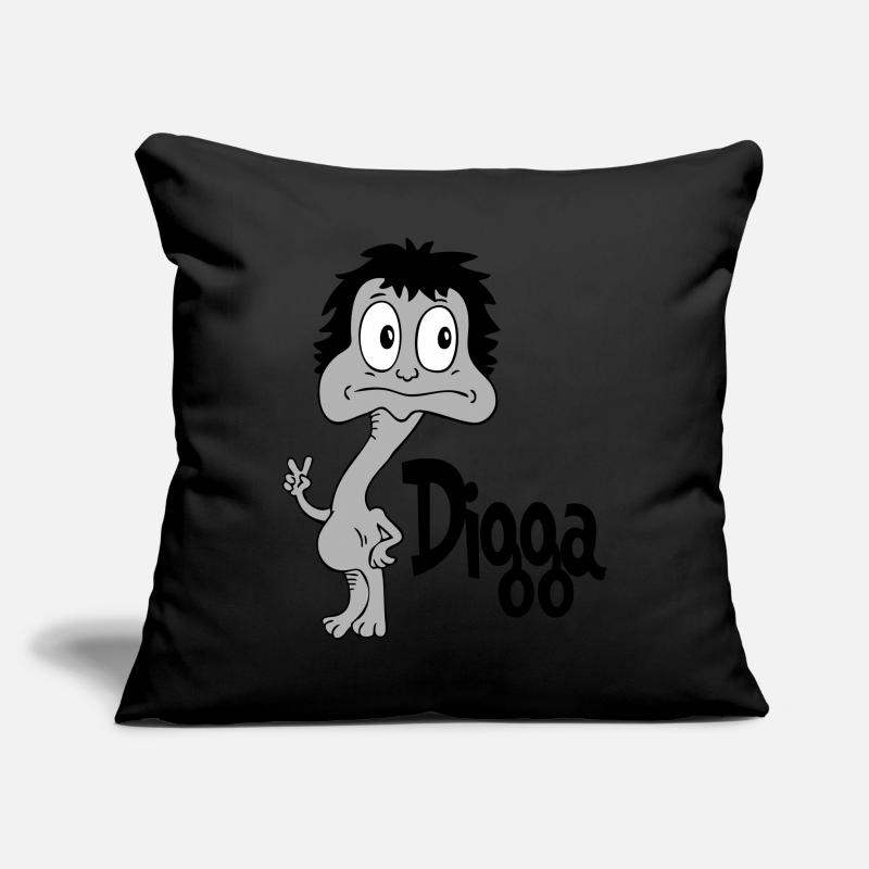 Sprüche Lustige Comic Digga Sofakissen mit Füllung 45 x 45 cm
