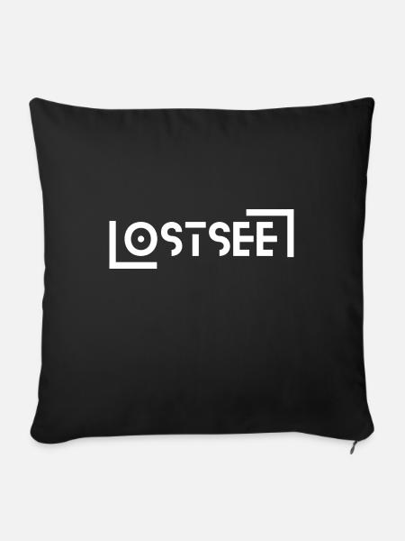 Ostsee - Sofakissen mit Füllung 45 x 45 cm - Schwarz