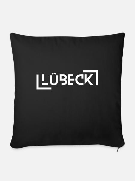 Lübeck - Sofakissen mit Füllung 45 x 45 cm - Schwarz