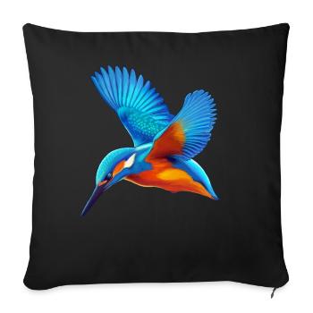 Eisvogel Isfugl - Sofakissen mit Füllung 45 x 45 cm - Schwarz - Vorne
