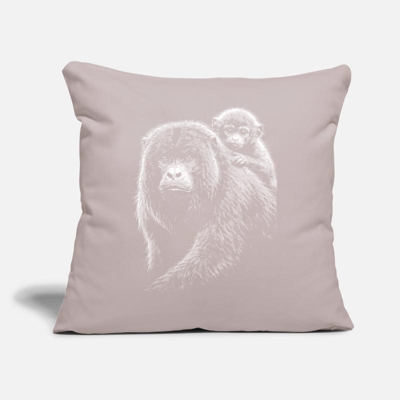 Howler monkey Sofa pillow with filling 45cm x 45cm