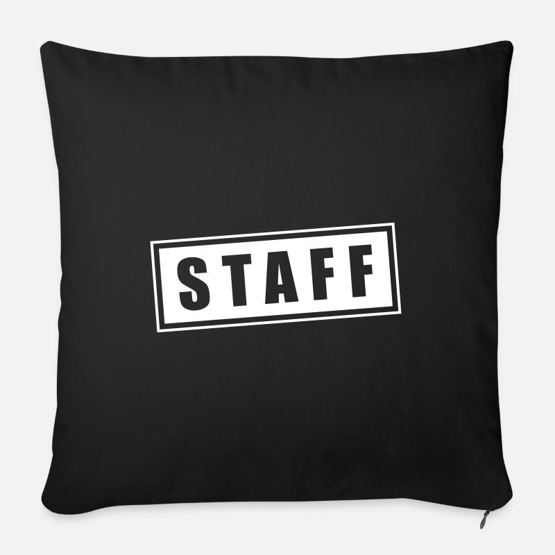 staff - Sofakissen mit Füllung 45 x 45 cm - Schwarz