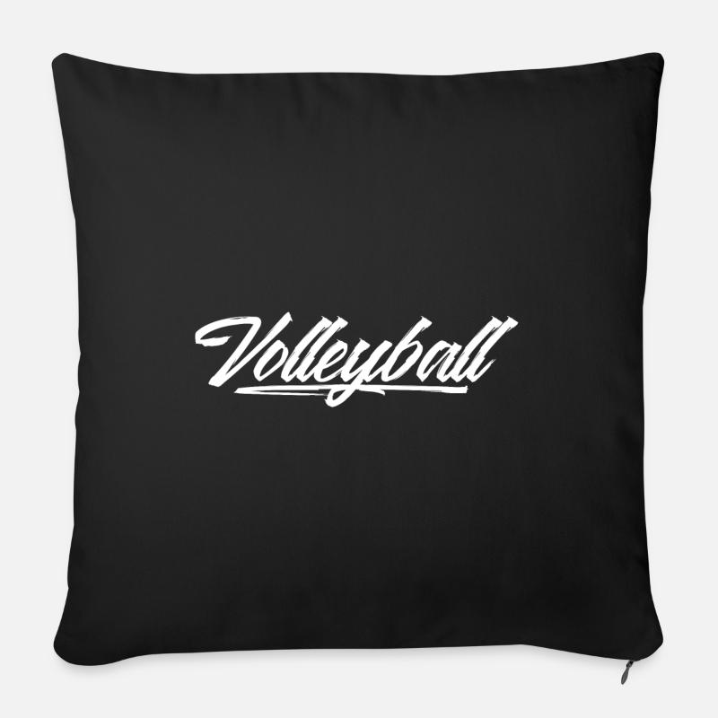 Volleyball - Sofakissen mit Füllung 45 x 45 cm - Schwarz