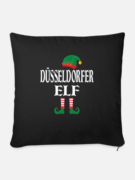 Düsseldorfer Elf - Sofakissen mit Füllung 45 x 45 cm - Schwarz