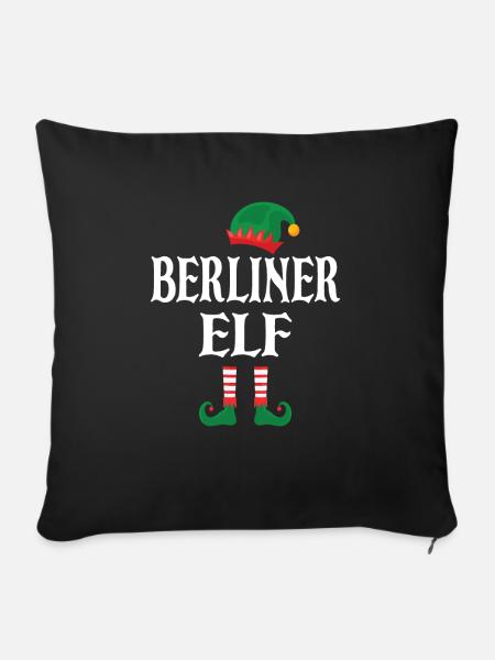 Berliner Elf - Sofakissen mit Füllung 45 x 45 cm - Schwarz