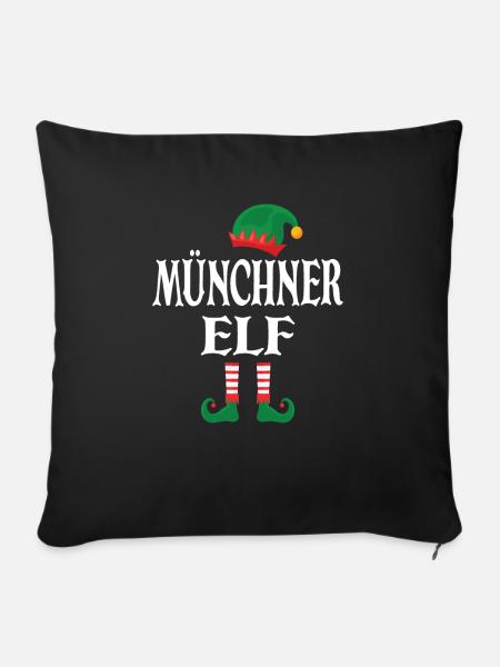 Münchner Elf - Sofakissen mit Füllung 45 x 45 cm - Schwarz