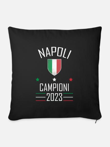 Napoli, Forza Napoli - Sofakissen mit Füllung 45 x 45 cm - Schwarz