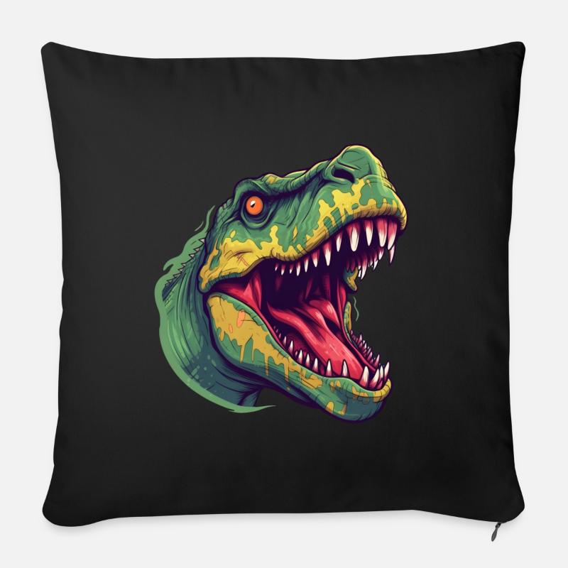 T-Rex - Sofa pillow with filling 45cm x 45cm - black