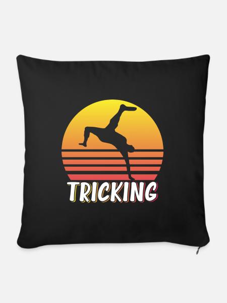 Martial Arts Tricking - Sofakissen mit Füllung 45 x 45 cm - Schwarz