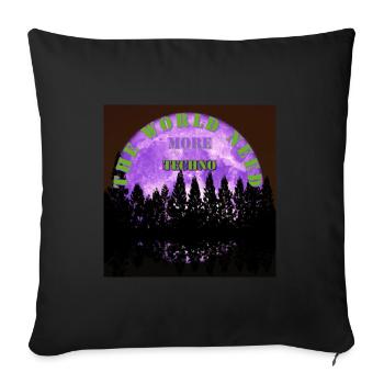 The World Need More Techno - Sofakissen mit Füllung 45 x 45 cm - Schwarz - Vorne