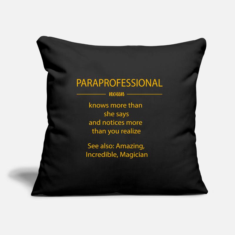 Lehrerassistent Paraprofessional Paraeducator Sofakissen mit Füllung 45 x 45 cm
