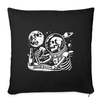 dernier squelette sur Mars - Coussin et housse de 45 x 45 cm - noir - Devant