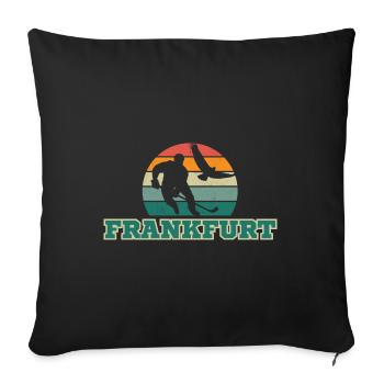 Francfort, ma ville ! - Coussin et housse de 45 x 45 cm - noir - Devant