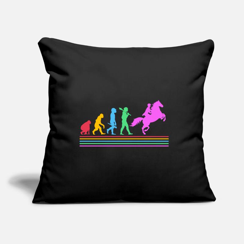 Évolution des courses de chevaux Coussin et housse de 45 x 45 cm