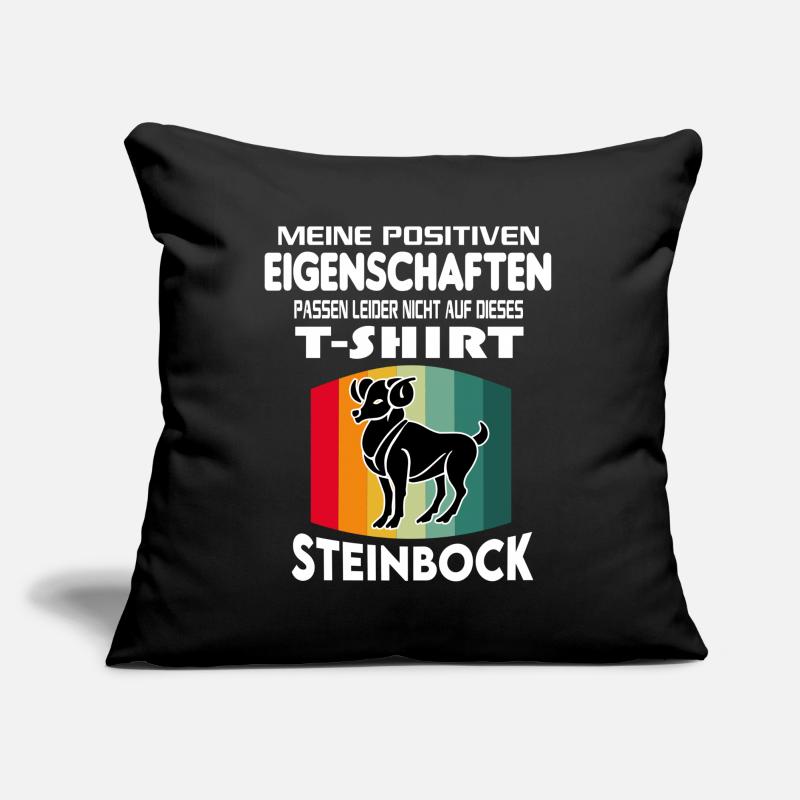 Geburtstag Sternzeichen Retro Steinbock Sofakissen mit Füllung 45 x 45 cm