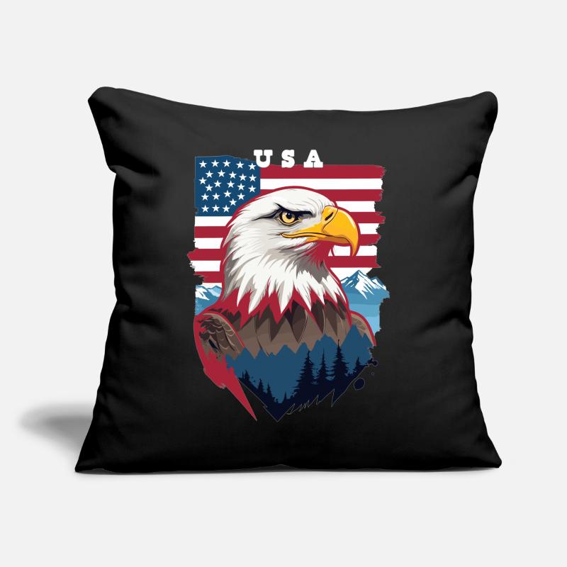 Bald eagle Sofa pillow with filling 45cm x 45cm