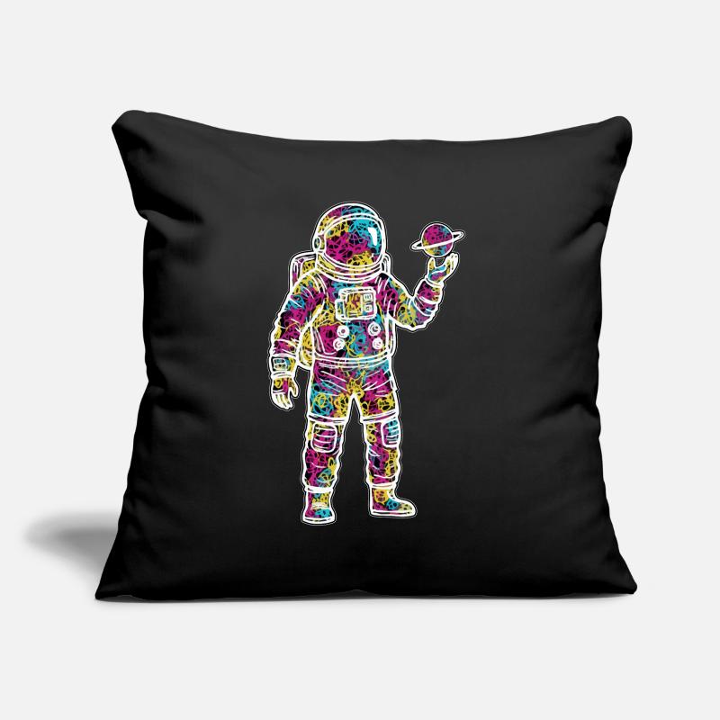 Space Astronaut Scribble Planet Scribbles Sofa pillow with filling 45cm x 45cm