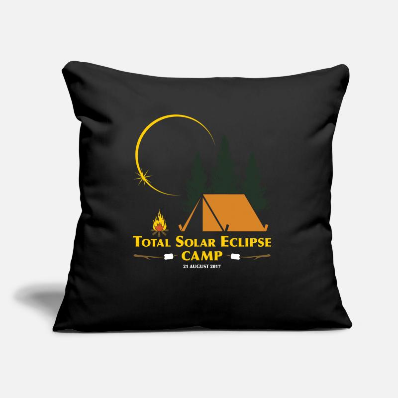 Total Solar Eclipse Camp Sofa pillow with filling 45cm x 45cm