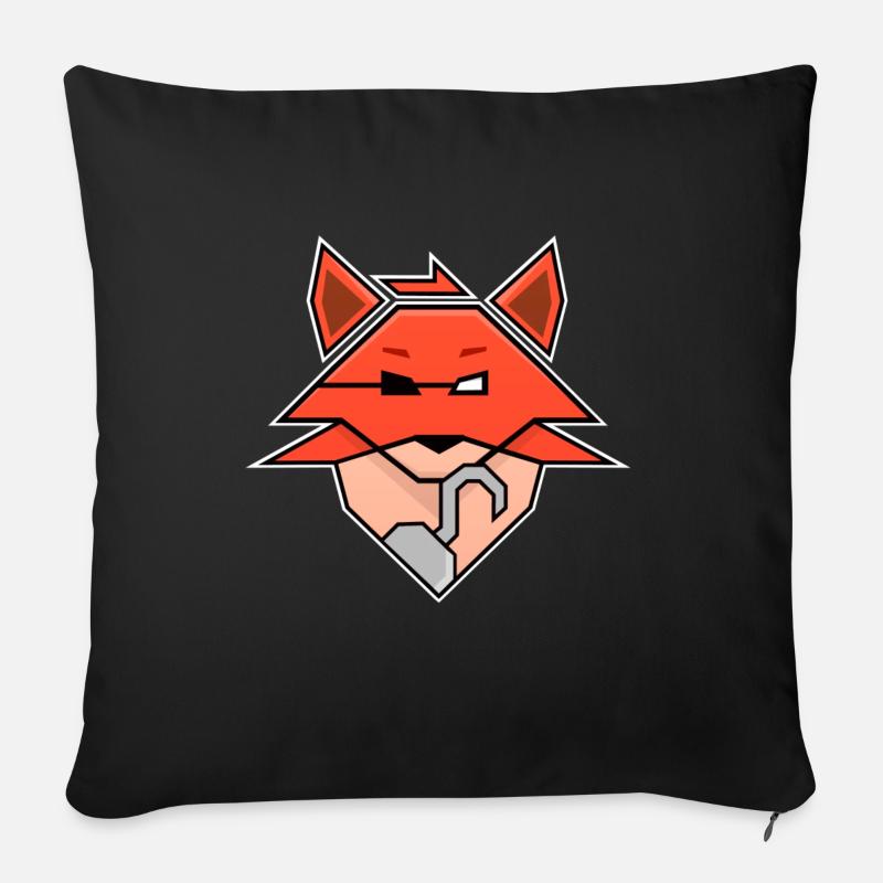 FNAF Foxy Fox - Game character - Sofa pillow with filling 45cm x 45cm - black