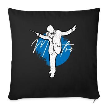 Maestro Conductor Orchestra Geschenk für klassische Musik - Sofakissen mit Füllung 45 x 45 cm - Schwarz - Vorne