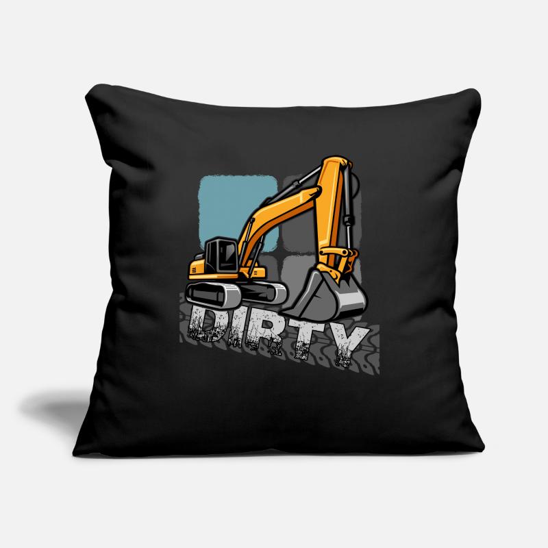 bagger "baggerfahrer gräbt löcher" Sofakissen mit Füllung 45 x 45 cm