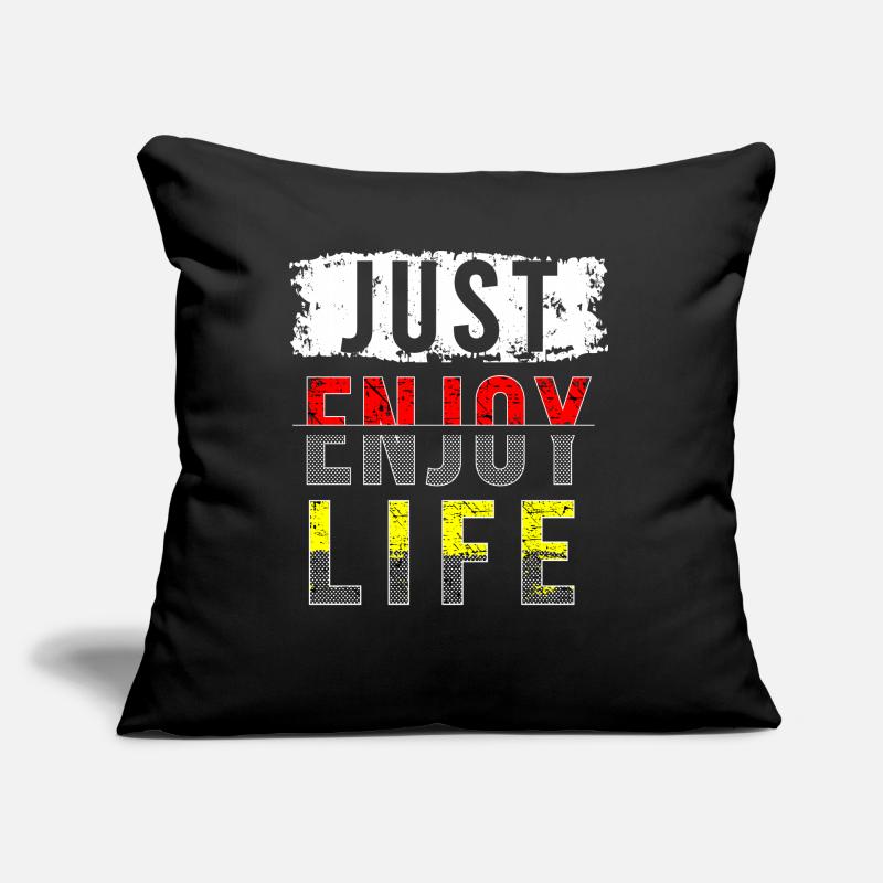 Profitez simplement de la vie Coussin et housse de 45 x 45 cm