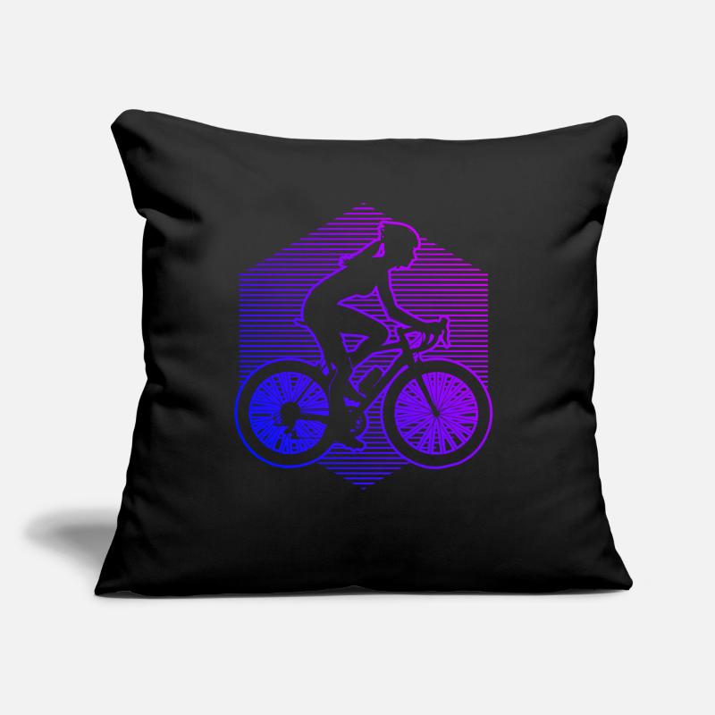 Cyclistes Cyclisme Cyclisme Coussin et housse de 45 x 45 cm