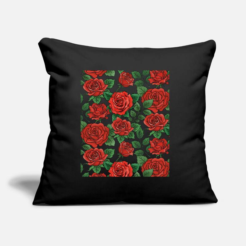 Motif Roses Coussin et housse de 45 x 45 cm