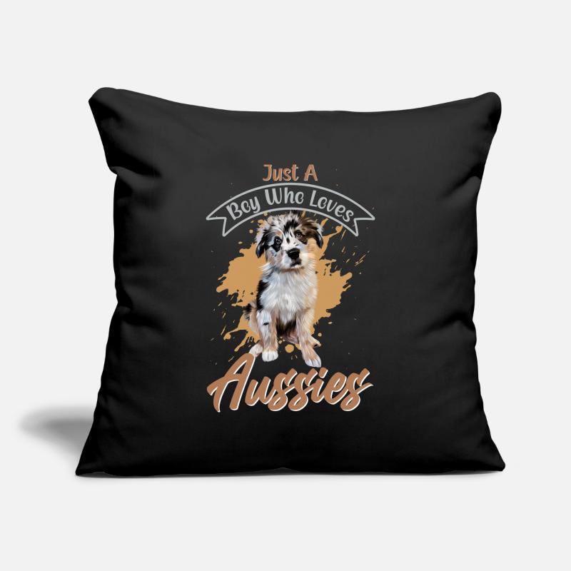 Australian Shepherd Aussie Dad Aussie Mom Sofa pillow with filling 45cm x 45cm