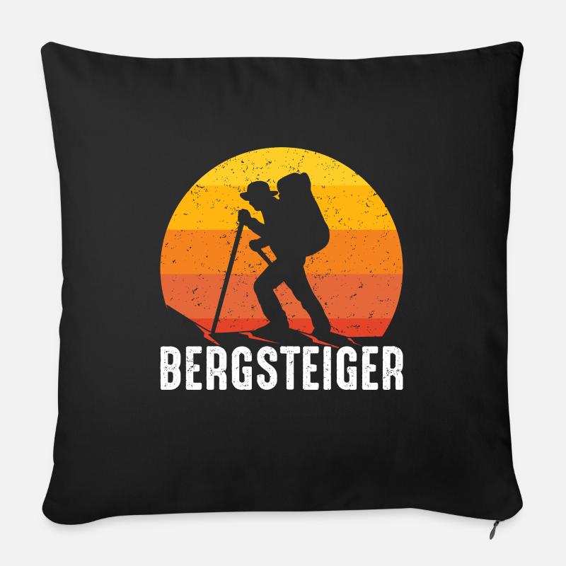 Bergsteiger - Sofakissen mit Füllung 45 x 45 cm - Schwarz