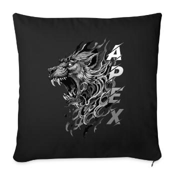 Ursprünglicher Apex-Pavian - Sofakissen mit Füllung 45 x 45 cm - Schwarz - Vorne