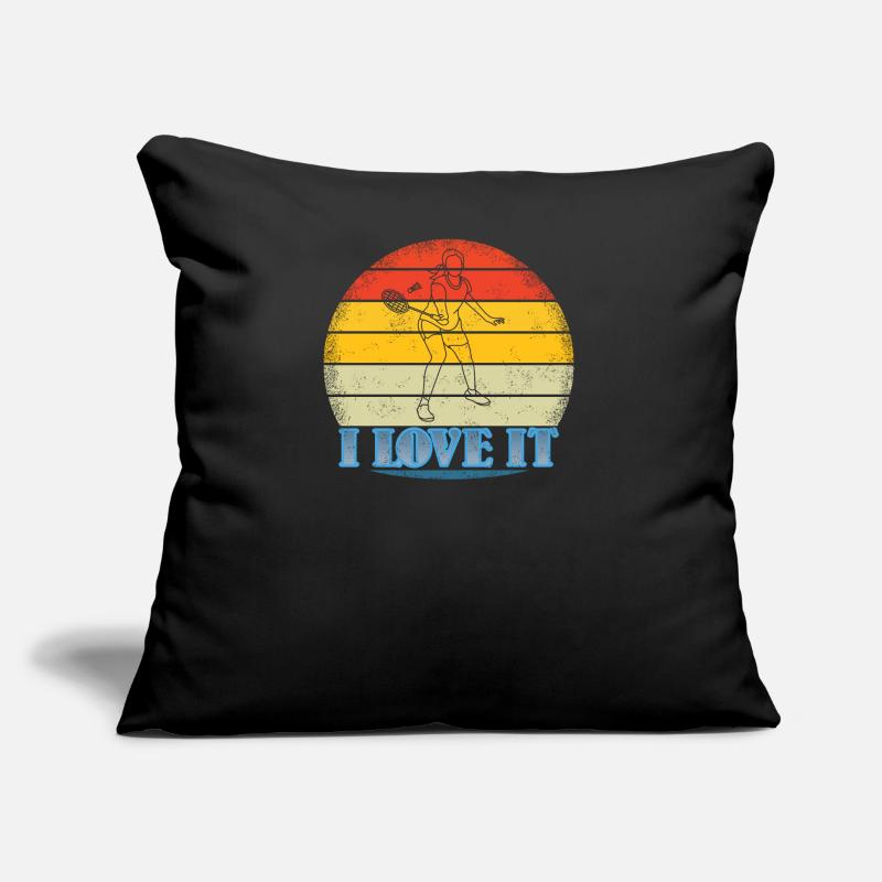 Badminton Player Gift Idea Design Sofa pillow with filling 45cm x 45cm