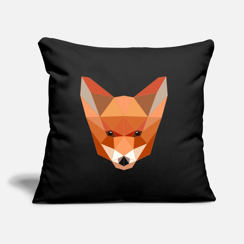 Fox Low Poly Sofa pillow with filling 45cm x 45cm