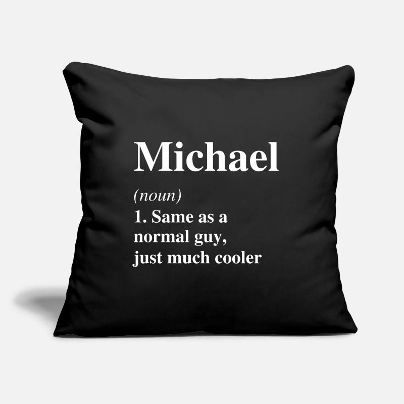 Michael Definition Cooler Name Spruch Geschenk Sofakissen mit Füllung 45 x 45 cm