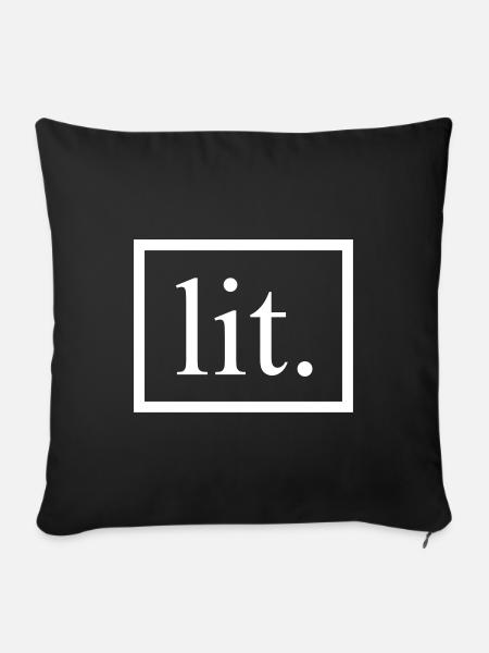 lit - Sofakissen mit Füllung 45 x 45 cm - Schwarz
