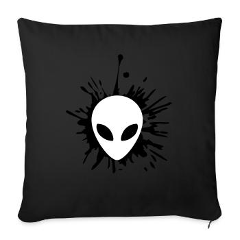 Blob extraterrestre de gouttes - Coussin et housse de 45 x 45 cm - noir - Devant