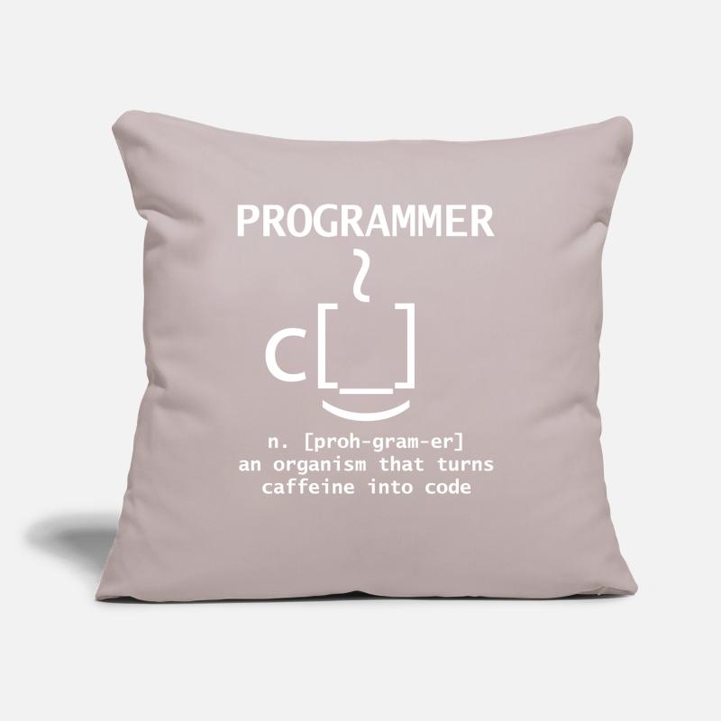 Programmer I Turn Coffee Into Code Gift Developer Sofa pillow with filling 45cm x 45cm