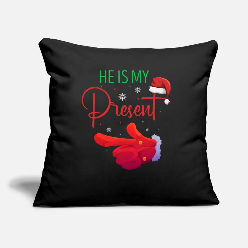 Il est mon mignon design de couples de Noël Coussin et housse de 45 x 45 cm