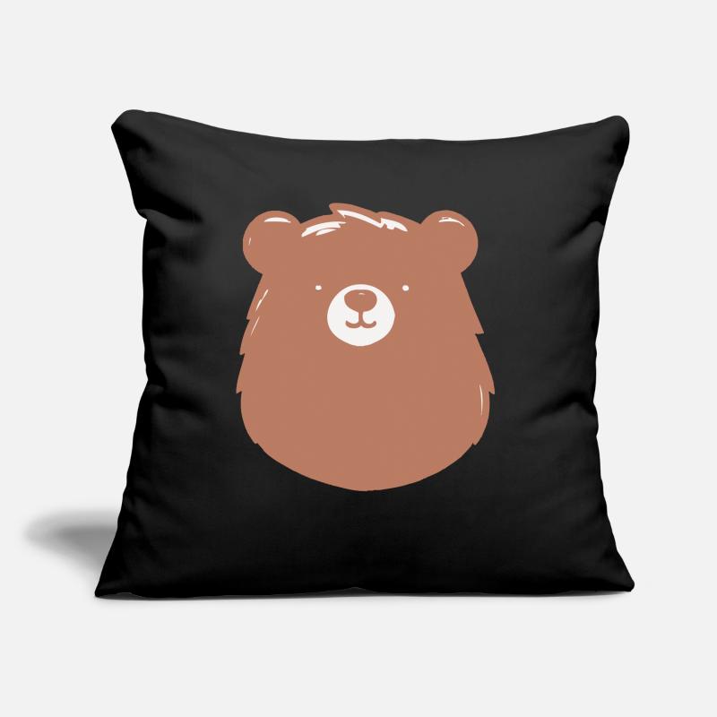 Simple bear in a flat handle Sofa pillow with filling 45cm x 45cm