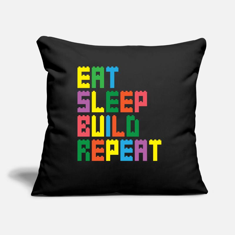 Brick Builder Brick Building Master Builder Sofa pillow with filling 45cm x 45cm