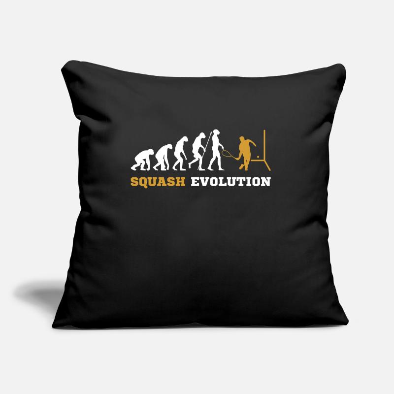 Squash squash player evolution gift Sofa pillow with filling 45cm x 45cm