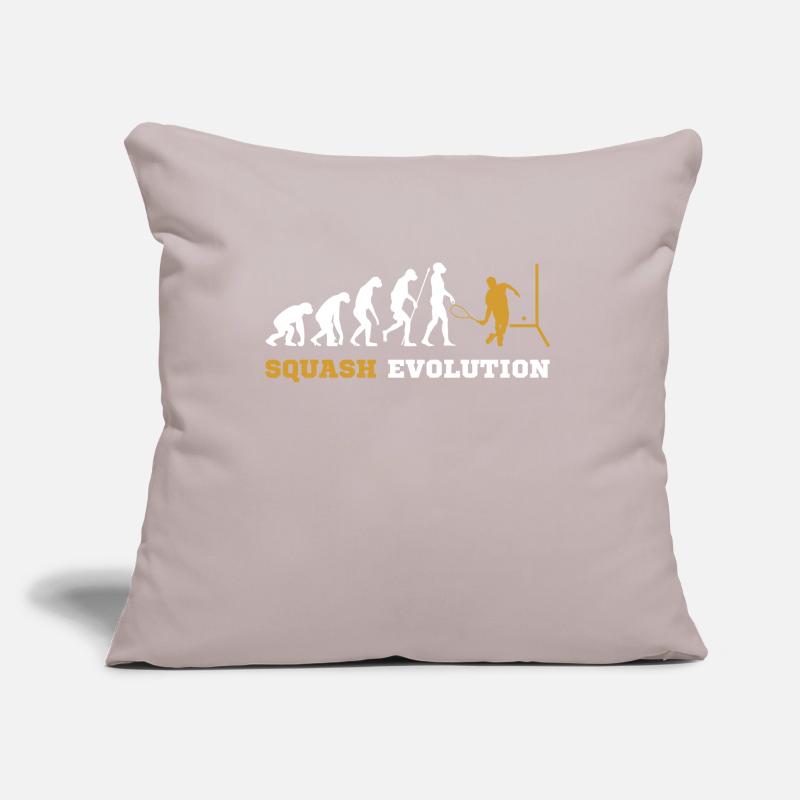 Squash Squashspieler Evolution Geschenk Sofakissen mit Füllung 45 x 45 cm