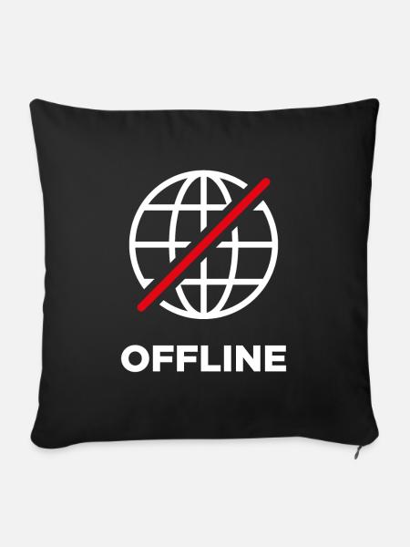Offline - Sofakissen mit Füllung 45 x 45 cm - Schwarz