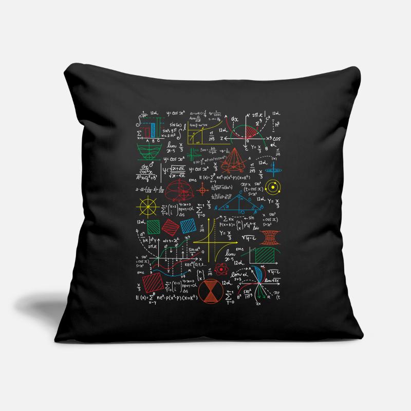 Funny math teacher math formulas Sofa pillow with filling 45cm x 45cm